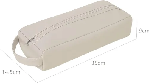 Vista 2 de Estuche de transporte de viaje para Dyson Airwrap Styler/Shark Flexstyle, bolsa de almacenamiento de piel sintética impermeable