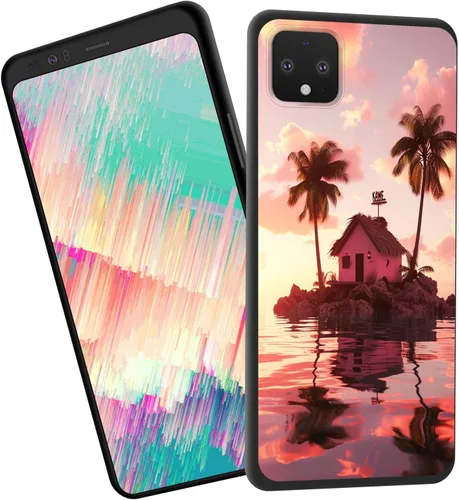 Vista 65 de for Google Pixel 4 XL Case,Slim Shockproof TPU Soft Rubber Silicone Cover Phone Case for Google Pixel 4 XL,Blue Skull Headphone