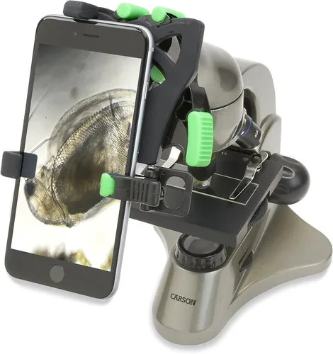 Vista 4 de Carson HookUpz 2.0 universal para smartphone, adaptador óptico para prismáticos, catalejos, telescopios, microscopios, monoculars y más (IS-200)