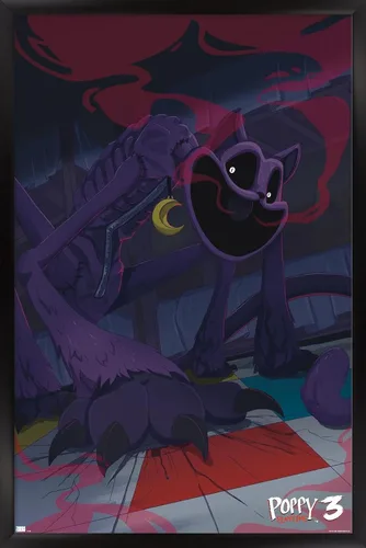 Vista 6 de Poppy Playtime: Capítulo 3 - Póster de pared CatNap, 34 pulgadas de largo x 22.4 pulgadas de ancho, versión premium sin marco