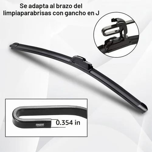 Vista 3 de Limpiaparabrisas delantero compatible con Kia Pegas Soluto Sephia 2017-2024, limpiaparabrisas delantero de automóvil, cepillos de lluvia de 26