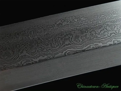 Vista 8 de GLW - Katana Samurai hecha a mano para cortar un caballo, espada japonesa Katana con patrón de acero Ninja Battle Ready#4072