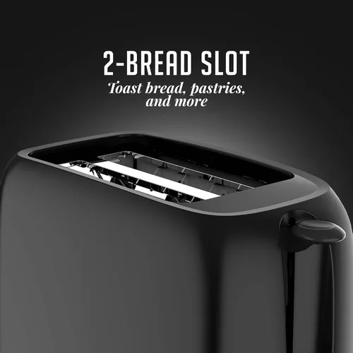 Vista 3 de OVENTE Electric Toaster Machine with 6-Shade Browning Selector Setting, Compact Design and Removable Crumb Tray, 700W Power Perfect for Toasting