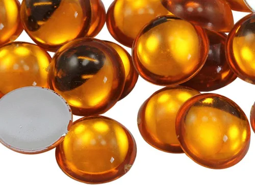 Vista 16 de Allstarco Cabujones redondos de acrílico con parte trasera plana de 0.276 in, 9/32 pulgadas, gemas de perlas de plástico para hacer joyas