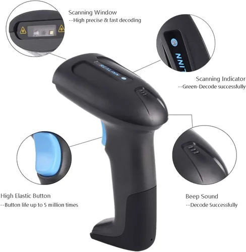 Vista 6 de REALINN Escáner de código de barras USB 2D QR con cable, lector de código de mano automático a prueba de polvo, impermeable, a prueba de golpes