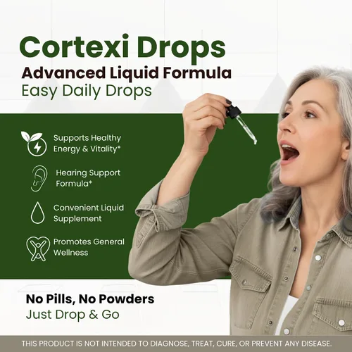 Vista 2 de Cortexi Drops, soporte auditivo de salud y bienestar, paquete de 1