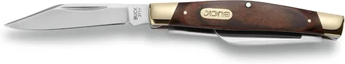 Vista 3 de Buck Knives 371 Stockman Three - Cuchillo de bolsillo plegable de 3 hojas Marrón