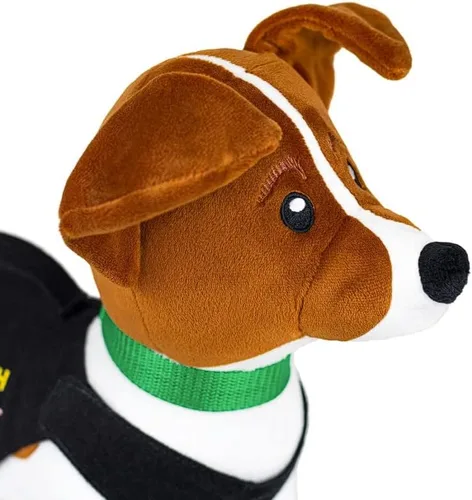 Vista 3 de Patrón de perro ucraniano de 14 pulgadas, diseño de dragaminas de peluche suave hecho a mano en Ucrania