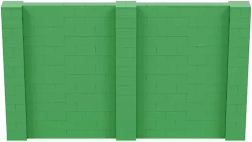 Vista 166 de EverBlock Kit de pared de 5 x 4 pies Bloques de construcción modulares Sistema de pared para edificios, pantallas y estructuras Divisor