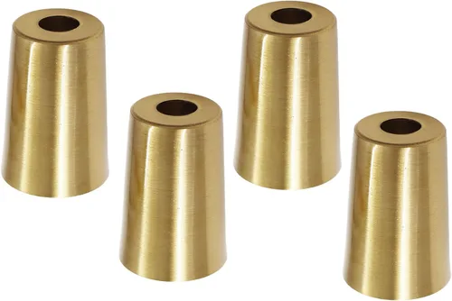 Vista 9 de 4 tapas de metal para patas de silla, fundas inferiores para patas de muebles, puntas de patas de silla, tapas protectoras redondas para piso