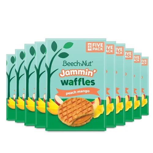 Vista 8 de Beech-Nut Bocadillos para Niños Pequeños, Mini Wafles con Verduras Ocultas, Butternut Berry, Sin OGM, Bolsa de 3.2 oz (Paquete de 7)