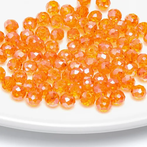 Vista 14 de 246 cuentas de cristal redondas de 0.118 pulgadas (0.118 in) con múltiples facetas sueltas espaciadoras de cristal para hacer joyas, pulseras