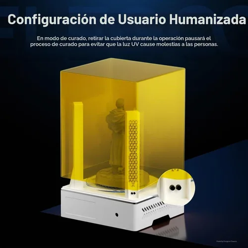 Vista 6 de ELEGOO Mercury X Bundle, máquina de lavado y curado para modelos grandes impresos en 3D con resina, compatible con impresoras Saturn, Mars MSLA