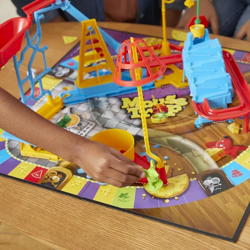 Vista 6 de Hasbro Gaming Juego de Mesa Mouse Trap para Niños de 6 Años en Adelante, Juego Clásico para 2-4 Jugadores, con Configuración más Fácil que