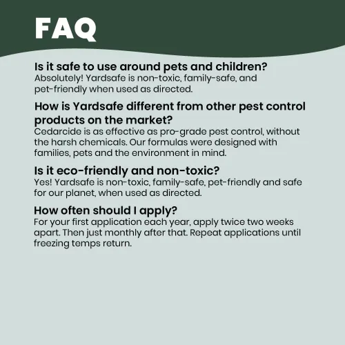 Vista 8 de Outdoor YardSafe Mata y repele mosquitos, garrapatas, pulgas, ácaros y más con aceites esenciales naturales, seguro para familias y mascotas