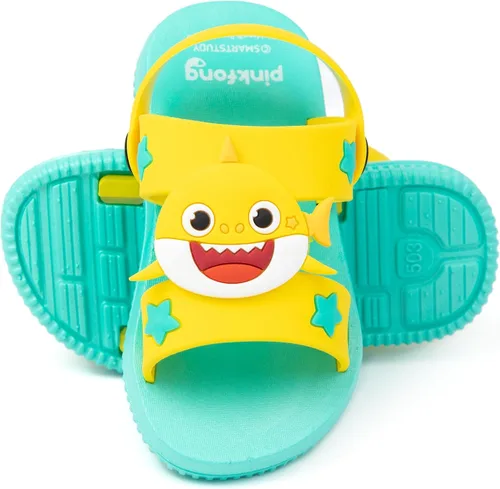 Vista 4 de Baby Shark Sandalias para niños y niñas con correa de apoyo para el verano