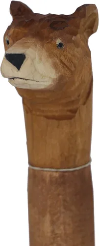 Vista 2 de Bastones de madera para animales de moda occidental (oso)