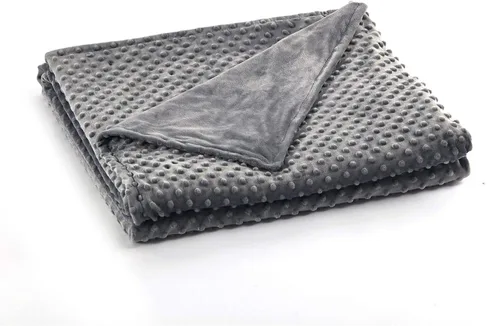 Vista 21 de RelaxBlanket - Funda de edredón de 60 x 80 pulgadas para manta con peso Algodón premium de 180GSM Gris oscuro