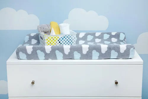Vista 2 de Little Love by NoJo - Funda para cambiador, Happy Little Clouds