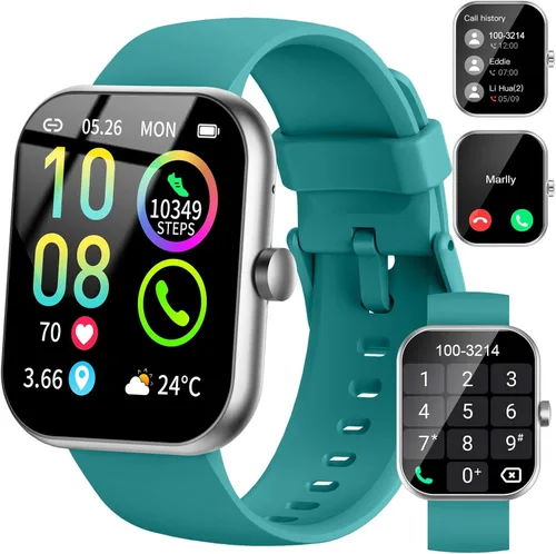 Vista 13 de Jugeman Smart Watches for Women(Answer/Make Call), 1.96" HD New Smartwatch with Heart Rate/Sleep Monitor/Pedometer/Calories, 113+ Sports Modes, Beige