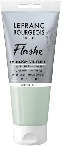 Vista 50 de Lefranc Bourgeois Flashe - Pintura de vinilo, tubo de 2.7 onzas líquidas, azul ceniza Extra-Fine Vinyl Emulsion Paint; Ultra-Matte, Highly Opaque