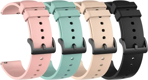 Vista 7 de Correas de reloj compatibles con Motorola Moto Watch 100/Moto 360 3ª generación, correas de silicona de repuesto para Motorola Moto Watch 100/Moto