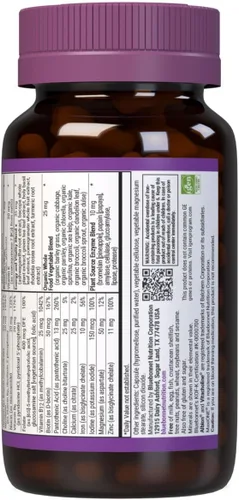 Vista 3 de Bluebonnet Nutrition Maxi One (con hierro), alimentos integrales múltiples, enzimas, energía, vitalidad, sin gluten, kosher, sin lácteos, apto