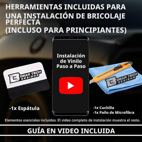 Vista 5 de BOGAR TECH DESIGNS Adhesivo de vinilo para parrilla frontal con eliminación de cromo para parachoques compatible con Honda CR-V 2020-2022, negro