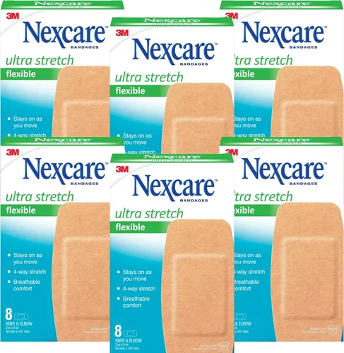 Vista 9 de Nexcare Vendajes de tela flexible resistente, tamaños surtidos, 30 unidades, sin látex, vendajes adhesivos duraderos para primeros auxilios