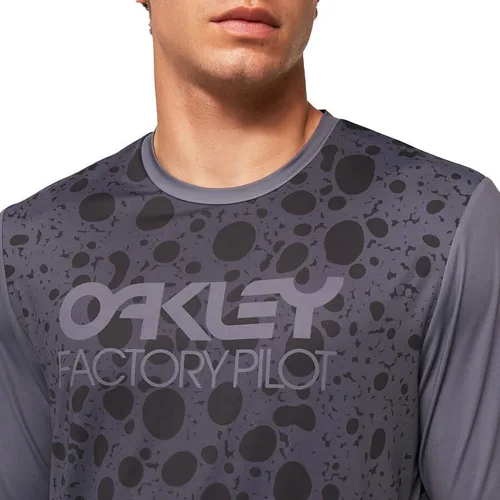 Vista 7 de Oakley Maillot manga corta Maven Rc, negro (Black Frog)