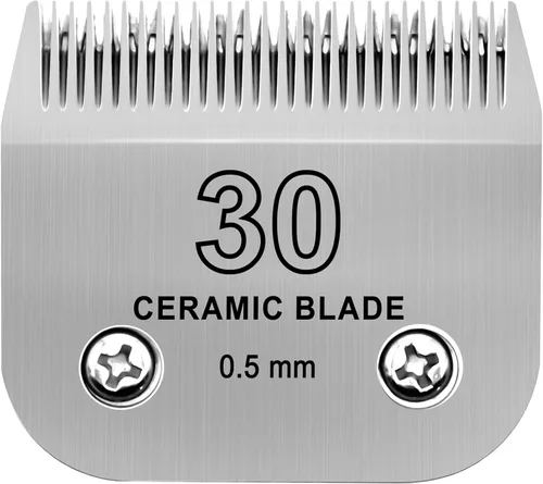 Vista 10 de Professional #4FC Ceramic Detachable Clipper Blade, 3/8" (9.5mm) Finish Cut Replacement Blade, Stay Cool & Sharp Technology, Compatible with Andis