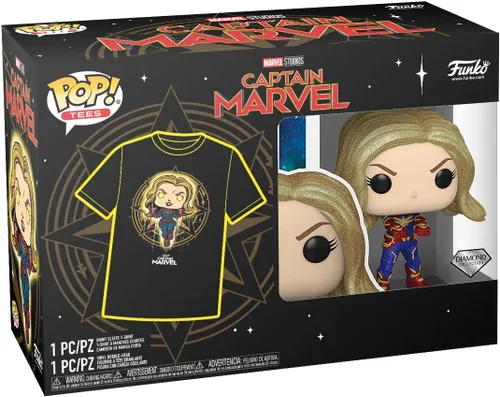 Vista 2 de Funko Pop! Pop and Tee Marvel - Capitana Marvel S