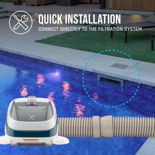 Vista 4 de Hayward W32025ADC PoolVac XL - Limpiador de piscina de succión para piscinas de gunita enterradas de hasta 20 x 40 pies con manguera de 40 pies
