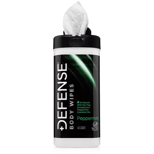 Vista 9 de Defense Soap Toallitas corporales de menta natural con aceite de árbol de té Lucha, combate, camping, gimnasio, toallitas de ducha para hombres