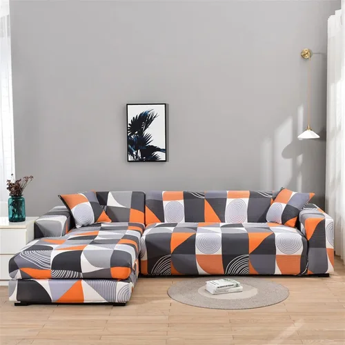 Vista 19 de MIPOPS Fundas de sofá 100% impermeables para sofás modulares en forma de L de 1, 2, 3, 4 plazas, funda elástica para sala de estar, protector de H