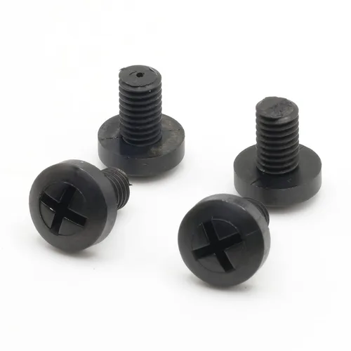 Vista 3 de ReplacementScrews M6 Tornillos de nylon para matrícula - Compatibles con muchas importaciones (Mercedes, Audi, VW, etc.) - Pernos negros de plástico