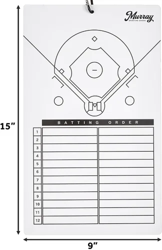 Vista 5 de Murray Sporting Goods sujetapapeles para entrenadores de borrado en seco Pizarra blanca de doble cara