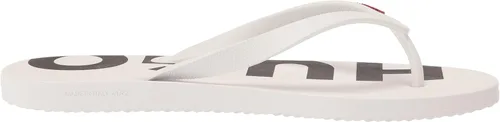 Vista 6 de HUGO Men's Big Logo Print Flip Flops Slide Sandal