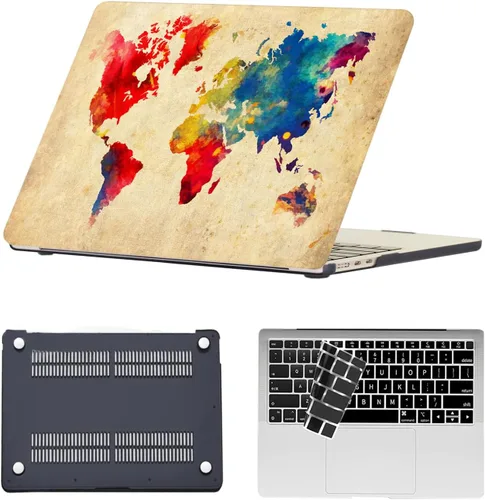Vista 64 de Funda compatible con MacBook Air de 11 pulgadas 2015-2010 A1465 A1370, diseño impreso de plástico para laptop, carcasa protectora Air de 11.6