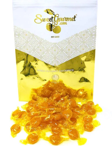 Vista 12 de SweetGourmet Botones de mantequilla Caramelo duro envuelto a granel de Arcor 1 libra