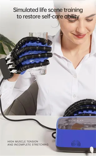 Vista 6 de Ambos guantes del robot de la rehabilitación de la mano, equipo del entrenamiento del dedo de la movilidad, dispositivo del entrenamiento
