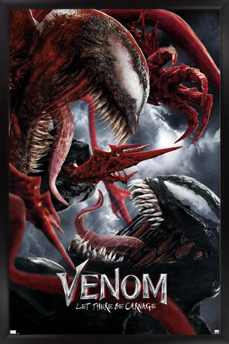 Vista 9 de Trends International Marvel Venom: Let There be Carnage - Póster de pared de batalla de una hoja, 14.725 x 22.375 pulgadas, versión enmarcada