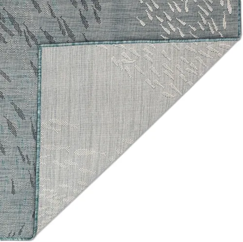 Vista 6 de Liora Manne Carmel - Alfombra decorativa de mezcla sintética para interiores y exteriores, de bajo perfil, contemporánea, decoración de peces Agua