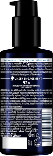 Vista 3 de GLISS Schwarzkopf Night Elixir Aqua Revive - Suero para el cabello
