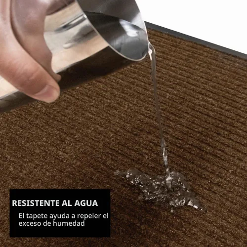 Vista 4 de UNIMAT Tapete de protección de tráfico, 3 x 5 pies, resistente e impermeable, resistente a las manchas y a la decoloración, parte trasera de goma