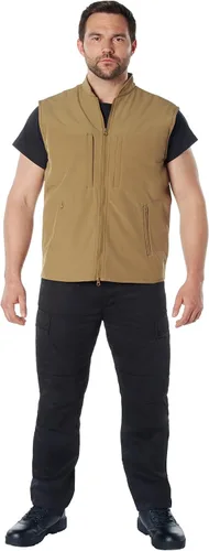 Vista 4 de Rothco Chaleco con bolsillos escondidos en tela de soft shell