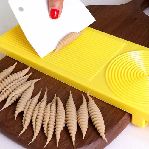 Vista 8 de Naysku Tabla de pasta de macarrones de espagueti, juego de tablero multifuncional de ñoquis, kit de molde de pasta hecho a mano, suplemento