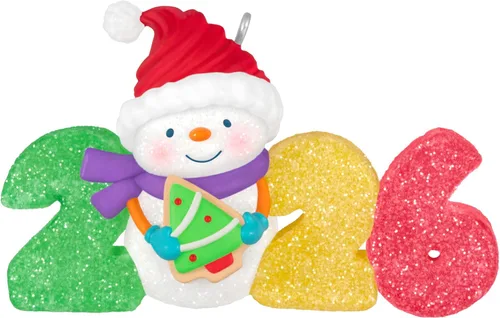 Vista 9 de Hallmark Keepsake Adorno de Navidad 2025, Década Dulce 2025, Regalos de Coleccionistas de Muñecos de Nieve