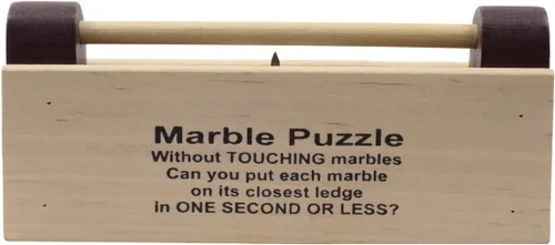 Vista 4 de Treasure Gurus 2 Marbles Puzzle Adulto IQ Juego Brain Teaser Juguete de Truco de Magia
