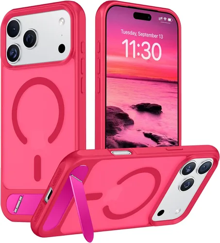 Vista 8 de Funda para iPhone 11 con compatibilidad magnética, [Soporte invisible incorporado][Compatible con MagSafe]